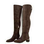 Velune Overknee Boots – Vegan Suède