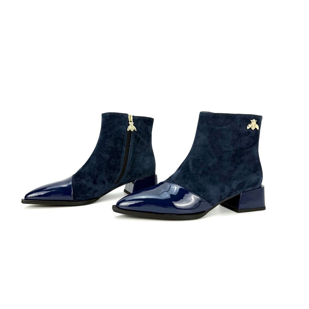 Zenya Ankle Boots – Microfiber Leather