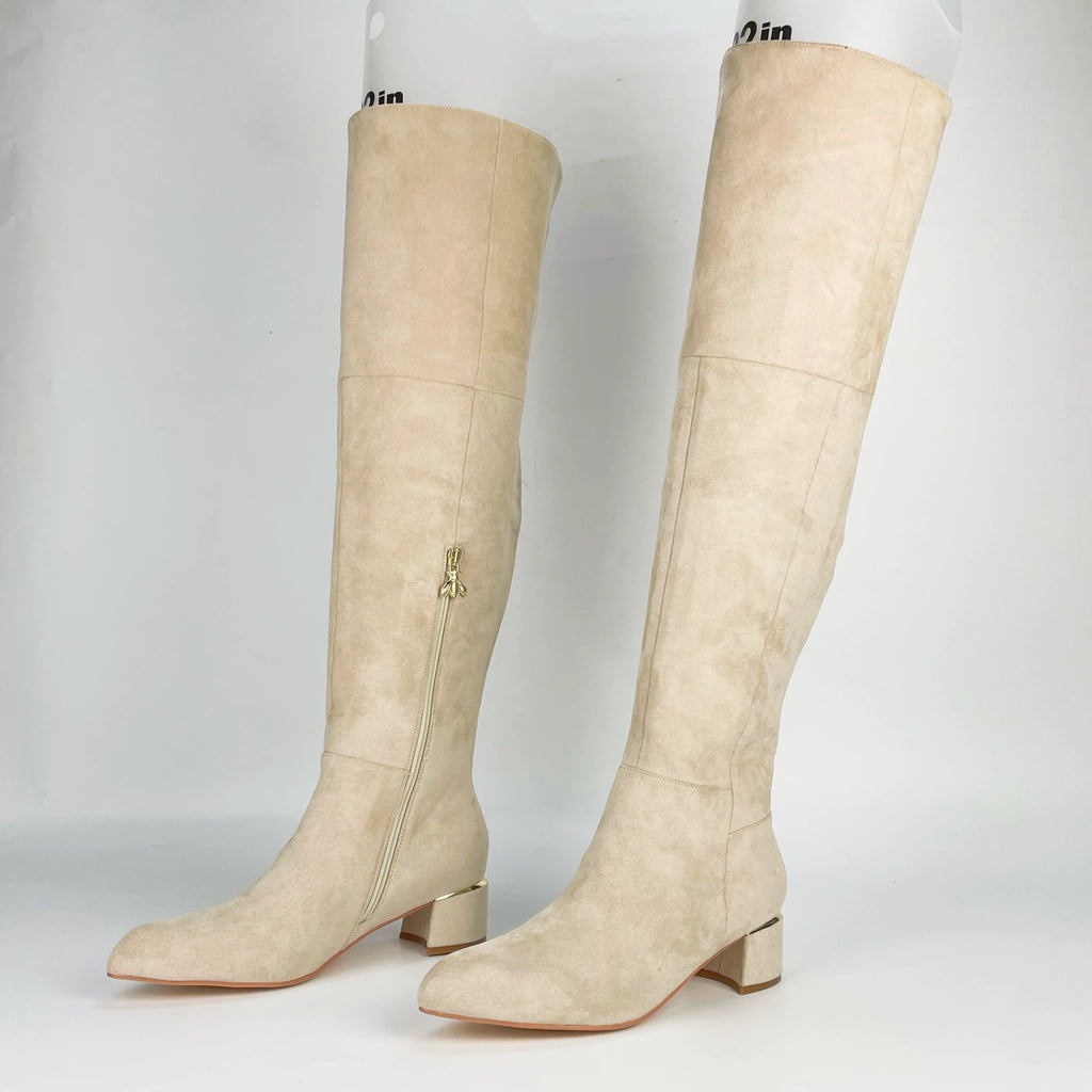 Velune Overknee Boots – Vegan Suède
