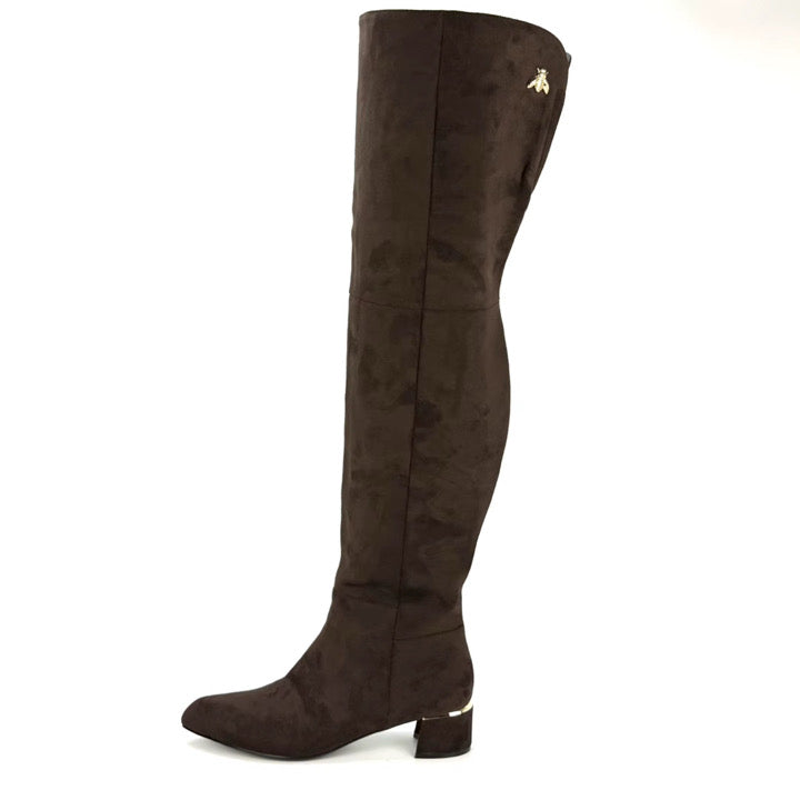 Velune Overknee Boots – Vegan Suède