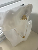 Gail Crystal Bee Earrings – Gold