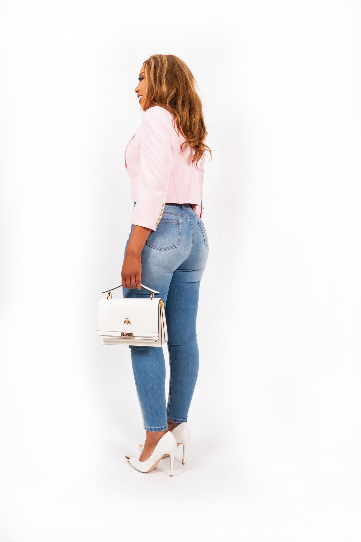 Zarelle Denim Skinny Jeans Dames High Waist Lichtblauw