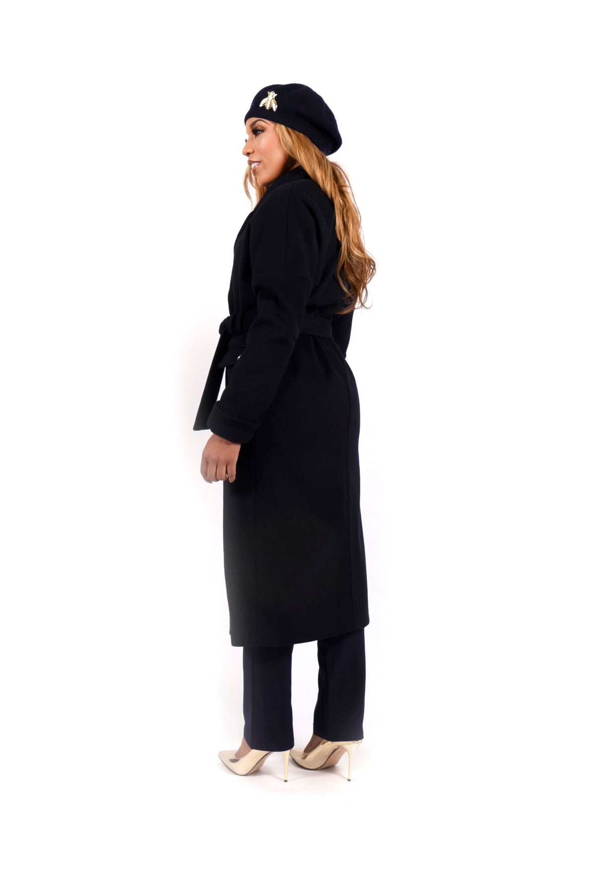 Mantel jas Liliya Navy