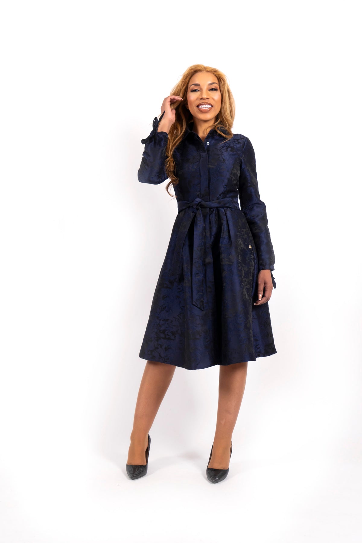 Jurk Gwendoline Jacquard