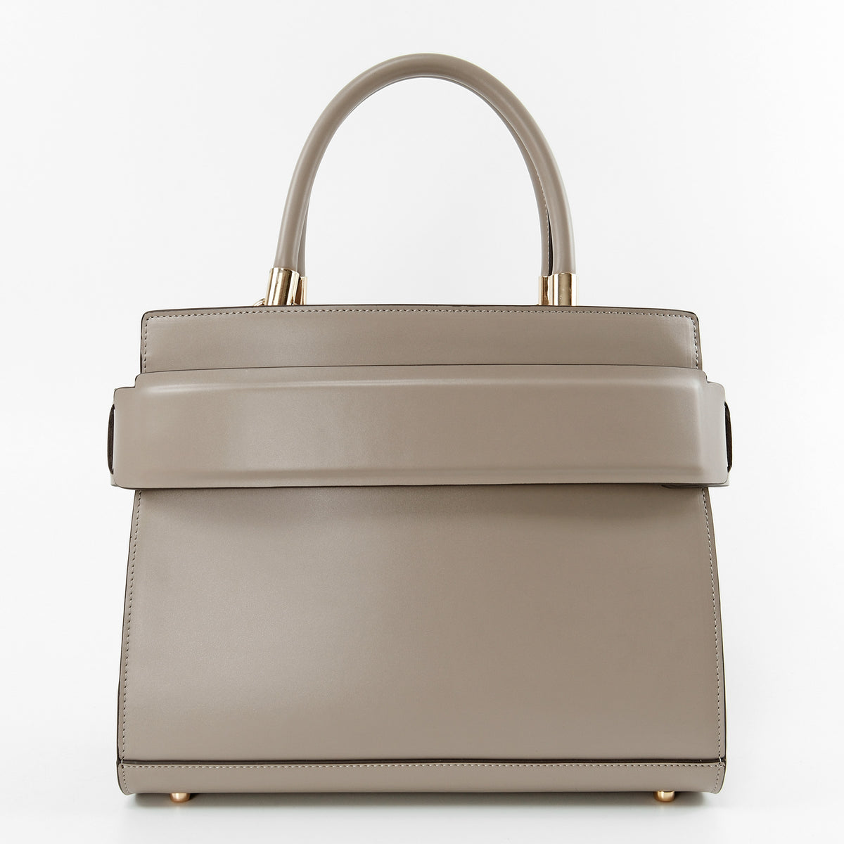 Ghitana Luxe Handtas van Vegan Leer – Taupe