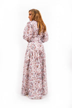 Silara Leopard Flower Print Maxi Jurk